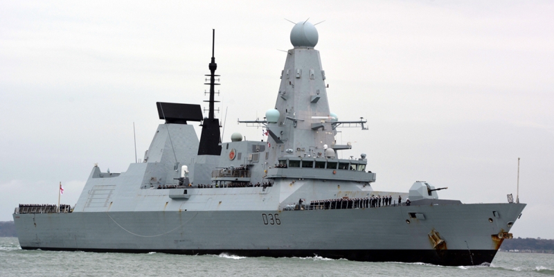  Russian ship opens warning fire on British destroyer 