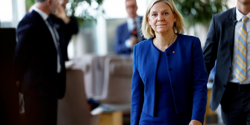Sweden's first female prime minister left office after seven hours of work