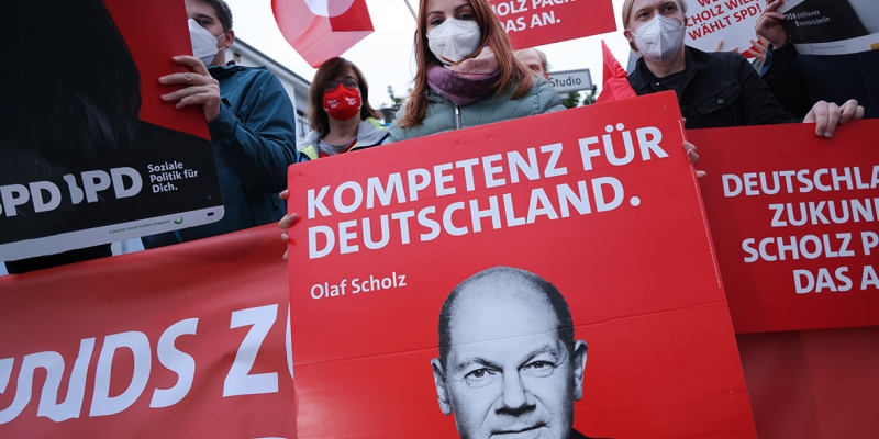 The Social Democrats of Germany led the ruling coalition-
