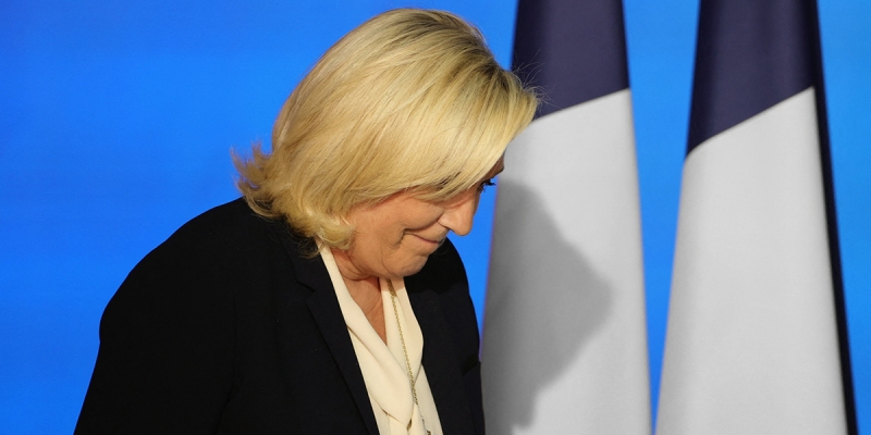 Le Pen admits defeat in French elections