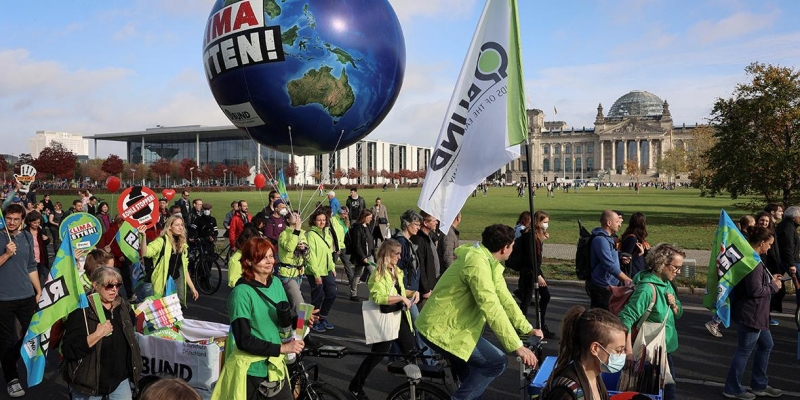 Protests against the energy policy of the authorities took place in Germany