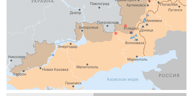 Military operation in Ukraine. Map